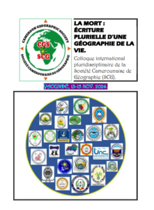 Read more about the article Nov 2024 – Colloque international pluridisciplinaire de la Société Camerounaise de Géographie (SCG)